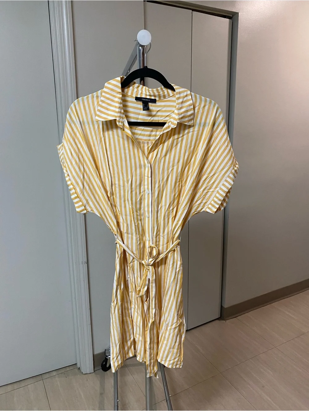 Forever 21 Yellow and White Striped Dress - Picture 8 of 10